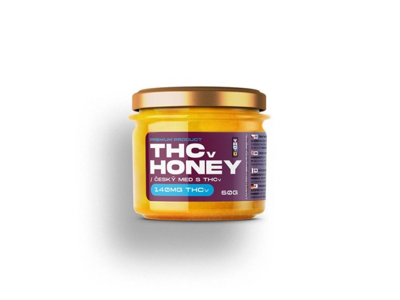 Czech CBD THCV medus, 140 mg THCV, 50 g