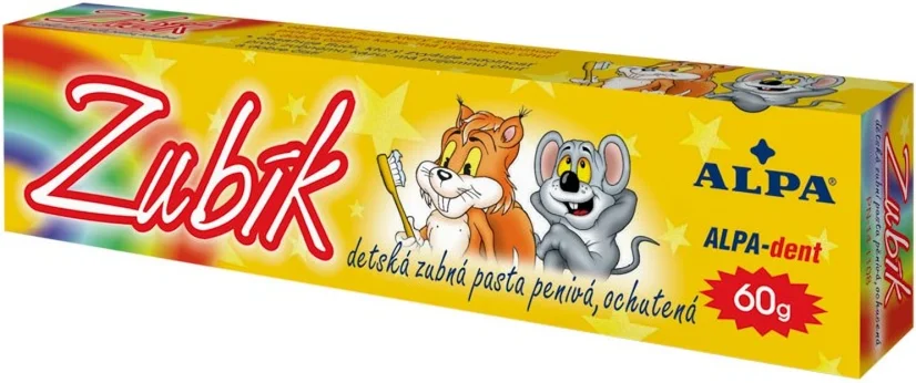 Alpa-Dent bērnu zobu pasta 60 g, 10 gab iepakojums, 600 g