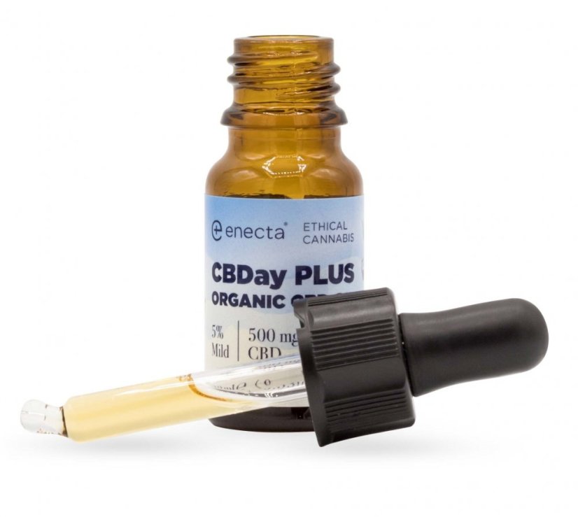 Enecta CBDay Plus Mild Full Spectrum CBD eļļa 5%, 500 mg, 10 ml