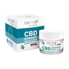 Cannabellum Crema naturale CBD acnecann, 50 ml - Confezione da 10 pezzi, 500 ml