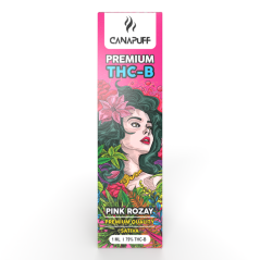 CanaPuff Penna per vaporizzatore usa e getta Rozay rosa, 79% THCB, 1 ml