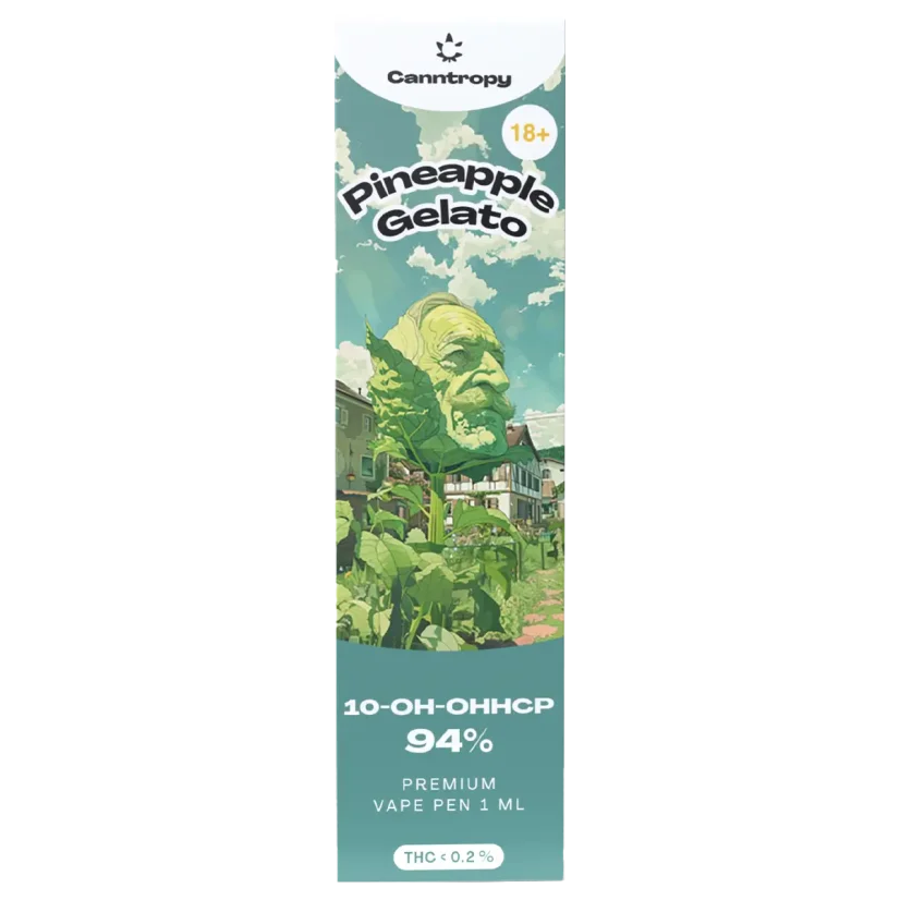 Canntropy 10-OH-HHCP Vape Pen Pineapple Gelato, 10-OH-HHCP 94% quality, 1 ml