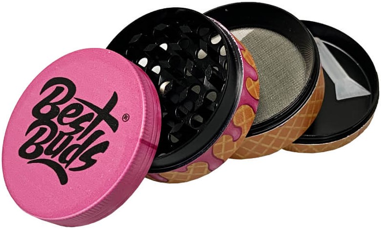 Best Buds Машина за млевење сладоледа од малине, 4 дела (50 мм)