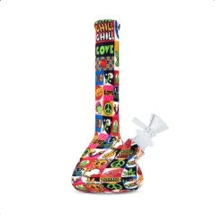 Euphoria silikonový bong, design Groovy