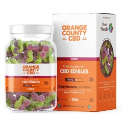 Orange County CBD Gummies Cherries, 70 gab, 1600 mg CBD, 525 g