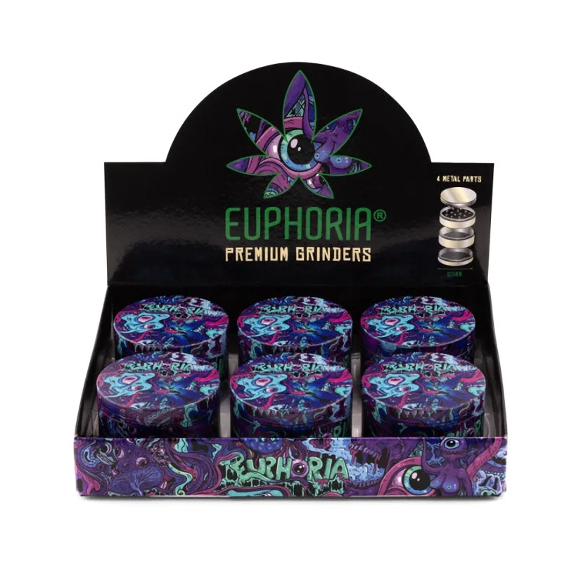 Euphoria Металне брусилице Психоделик 63 мм - 4 дела - 6 ком/КУТИЈА