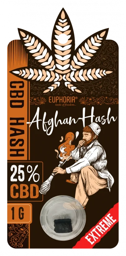 Euphoria CBD Hašs Afganistānas 25% CBD 1 g