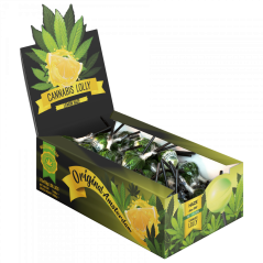 Kaņepju citronu dūmu konfektes – displeja iepakojums (70 konfektes), 1260 g