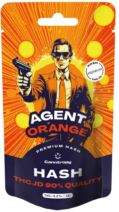 Canntropy THCJD Hash Agent Orange, THCJD 90% kvalitāte, 1 g - 5 g