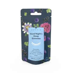 Hemnia Good Night's Sleep Gummies Blackcurrant with valerian and passionflower, 30 pcs
