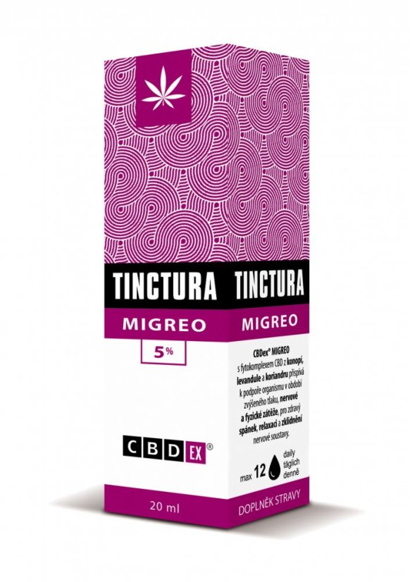 CBDex Tinctura Migreo 5%, 20 ml