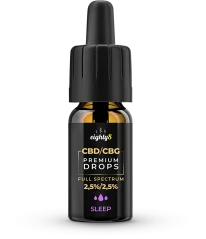 Eighty8 Sleep kapky, 5 % CBD & CBG, 10 ml, 500 mg