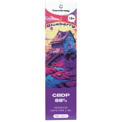 Canntropy CBDP Vape Pen Blueberry, CBDP 88% laatu, 1 ml