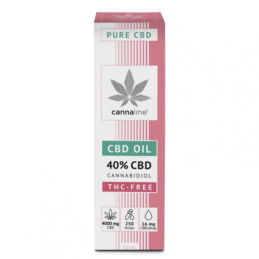 CANNALINE CBD kaņepju eļļa BEZ THC 40%, 4000 mg, 10 ml