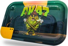 Best Buds Mission AK47 Nampan Gulung Logam Besar dengan Kartu Penggiling Magnetik
