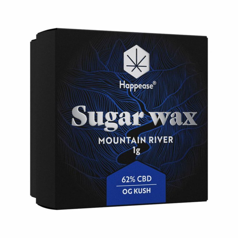 Happease - Ekstrakts Mountain River Sugar Wax, 62% CBD, 1 g