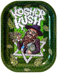 Best Buds Kosher Kush Metal Rolling Tray Small, 14x18 cm