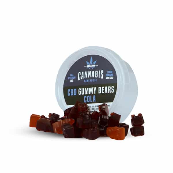 Cannabis Bakehouse CBD Gummi Bears — kola, 22 gab. x 4 mg CBD, 30 g