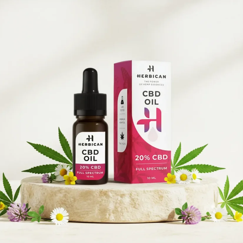 Herbican Pilna spektra CBD eļļa, 20%, 10 ml