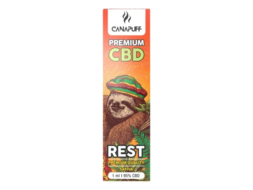 CanaPuff CBD Disposable Vape Pen REST, CBD 95%, 1ml