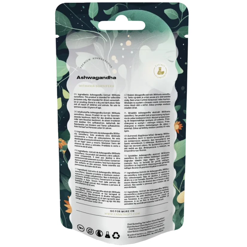 Canntropy Екстракт Асхвагандха (Витханиа сомнифера) 5%, 5 г - 100 г