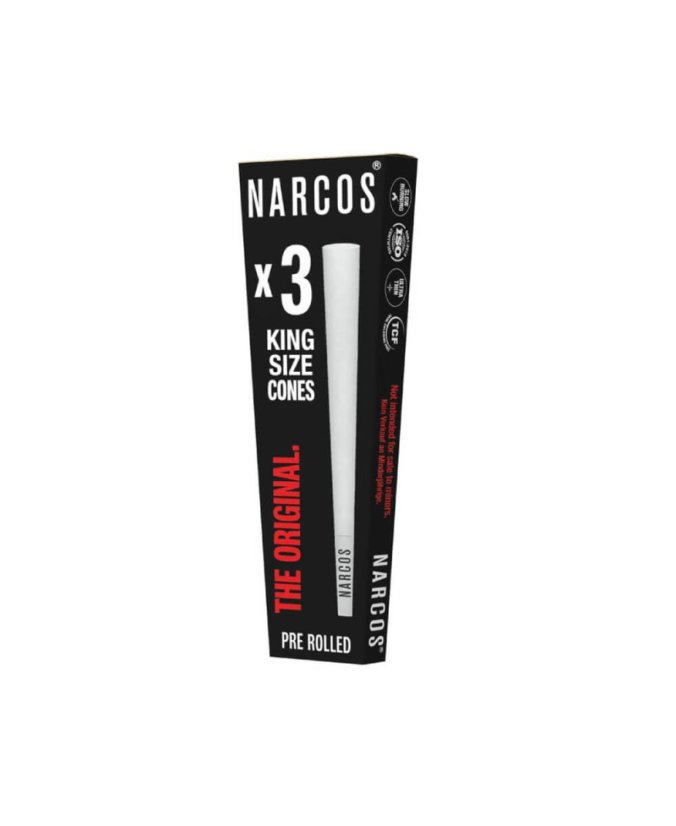 Narcos Кинг Сизе Цонес Вхите Едитион 109 мм, Дисплаи Бок 32 ком