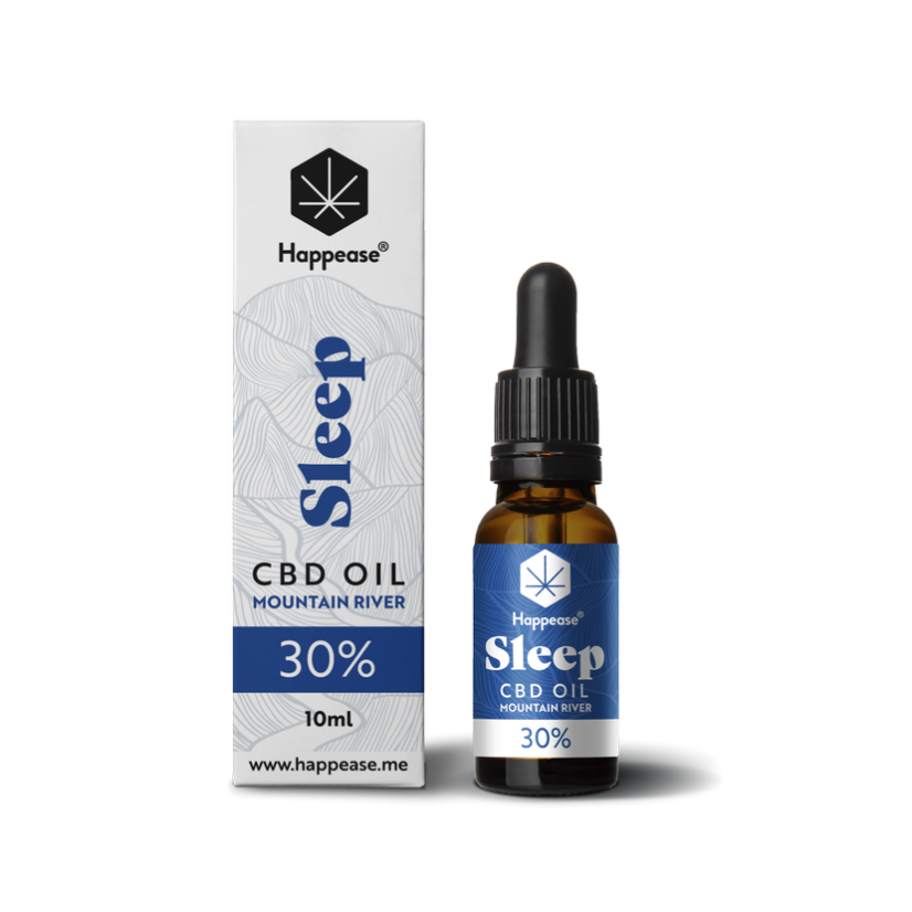 Happease Sleep CBD Oil Mountain River, 30 % CBD, 3000 mg, 10 ml