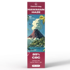 Canntropy CBC Vape Pen Hawaiian Haze, 1ml, 95% CBC - Display Box 10 pcs