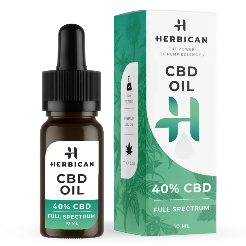 Herbican Pilna spektra CBD eļļa, 40%, 10 ml