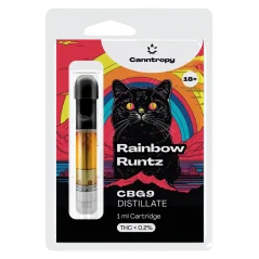 Canntropy CBG9 kasetė Rainbow Runtz, CBG9 85% kokybė, 1 ml