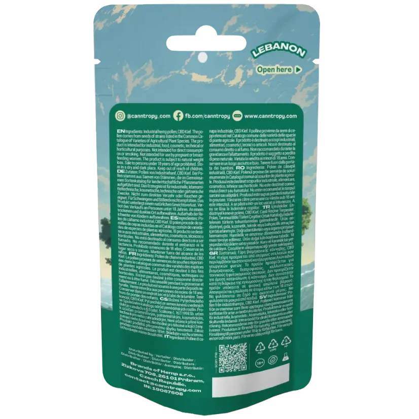 Canntropy CBD Hašišs Lebanon, CBD, 1 - 100 g