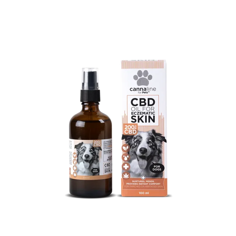 Cannaline CBD Oil for Eczematic Skin for Dogs, CBD 200 mg, 100 ml