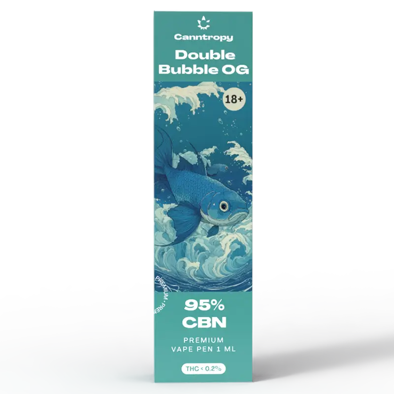 Canntropy CBN Vape Pen Double Bubble OG, 95% CBN, 1ml