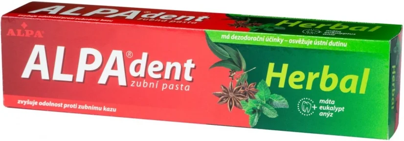 Alpa-Dent augu zobu pasta 90 g, 10 gab iepakojums, 900 g