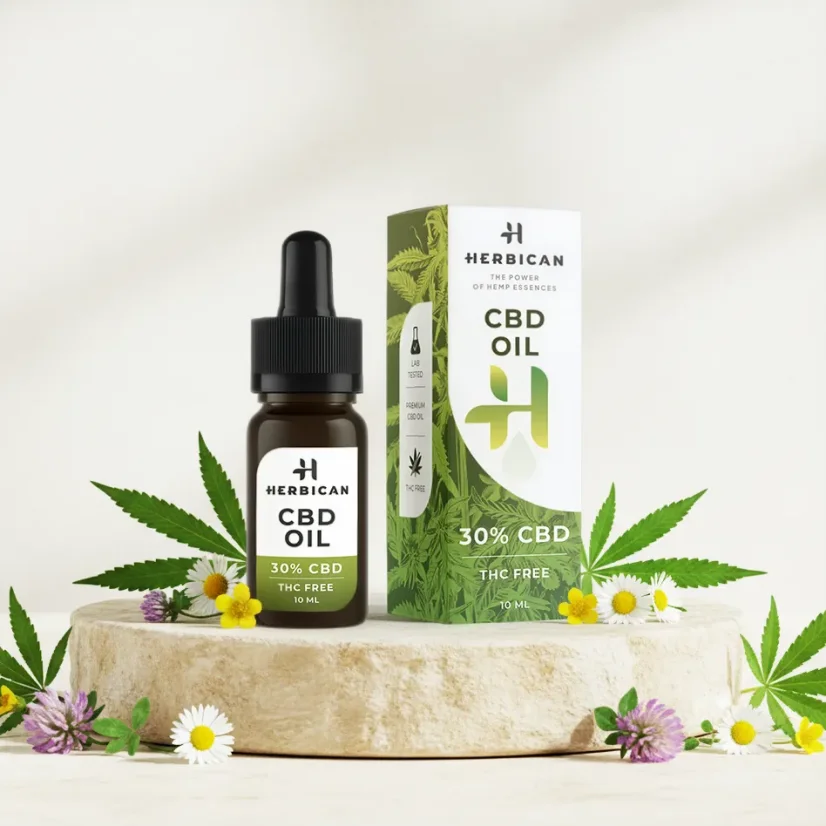 Herbican CBD eļļa bez THC, 30%, 10 ml