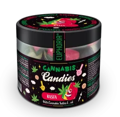 Euphoria Cannabis Candies Rasta, 140 g, 18 pcs, display