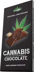 HaZe Cannabis tumšā šokolāde ar kaņepju sēklām - Kartons (15 tāfelītes), 1200 g