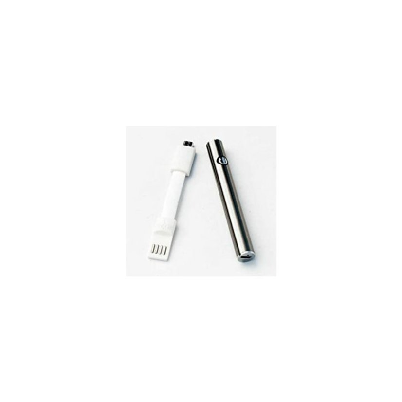 Bateria do kartuszy CBD, 380 mAh, gwint 510, ładowarka USB, Srebrna, 25 szt. - 10 000 szt.
