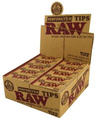 RAW Perforated Wide Tips (50pcs/display)
