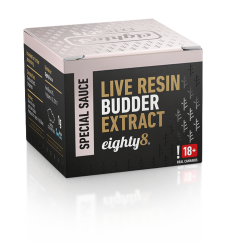 Eighty8 CBD Live Resin Budder ekstrakts, 75% CBD, 1 g