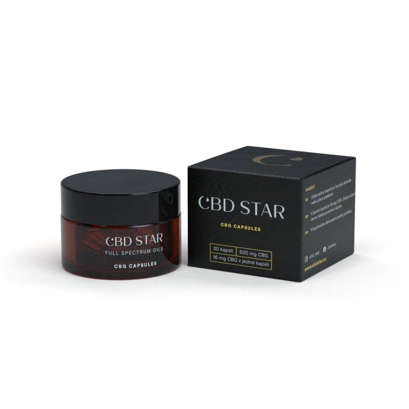 CBD Star CBG mīkstās kapsulas 5%, 500 mg, 30 gab.