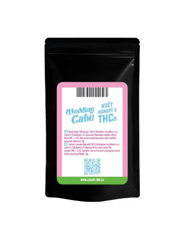 Czech CBD THCD kaņepju ziedu kāzu torte, 1 g - 1000 g