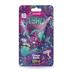 Euphoria T9HC Grape Kush ziedi, 1 g