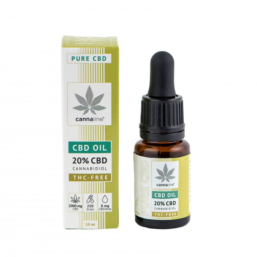 CANNALINE CBD kaņepju eļļa THC FREE 20%, 2000 mg, 10 ml