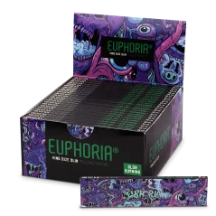 Euphoria King Size Slim Psychedelic Rolling Papers - Box of 50 pcs