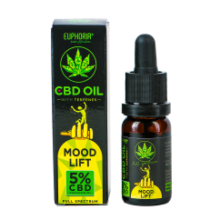 Euphoria CBD Oil 5% with terpenes, 500 mg - Mood Lift, 10 ml