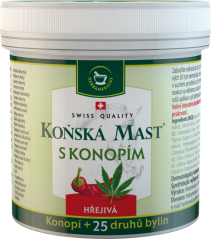 Herbamedicus Zirgu ziede ar kaņepēm, sildošā, 250ml