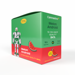 Cannastra 10-OH-HHCP Vape Pen Melon Android, 10-OH-HHCP 94% quality, 1ml - display box of 10 pcs