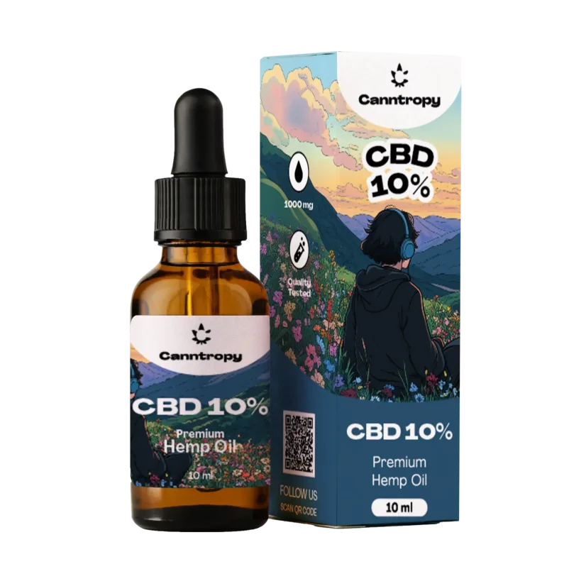 Canntropy CBD kaņepju eļļa, 10%, 1000mg, 10ml
