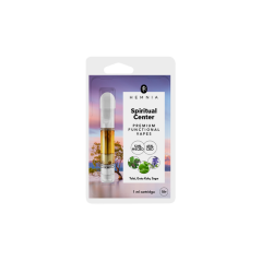 Hemnia Spiritual Center - Cartridge, 50 % H4CBD , 45 % CBD, holy basil (tulsi), gotu kola, sage, 1 ml
